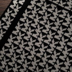 Black and white Michael Kora scarf with MK print - new with tags
